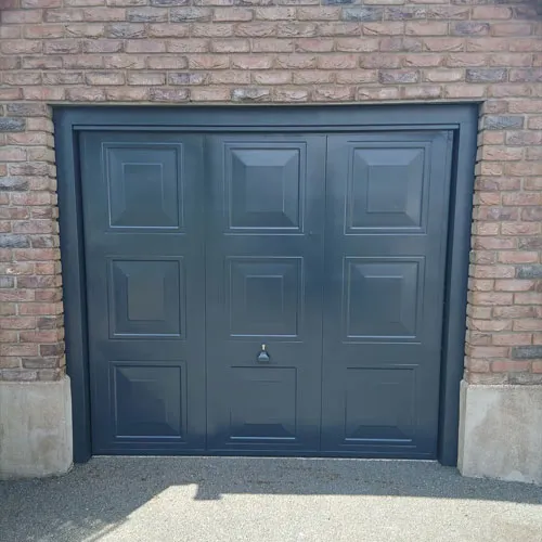 Spray Sense NI panelled garage door after